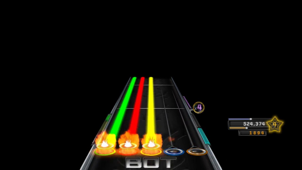 through the fire and flames clone hero chart